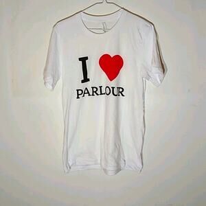 Bella Canvas I love parlour t-shirt Size Small